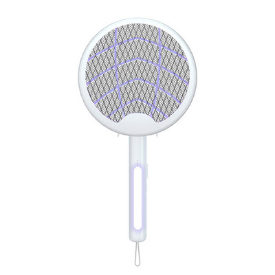 Elektrický zabijak proti komárom, plácačka na muchy, hmyz, raketa na zapíchnutie, nabíjateľná skladacia ručná okrídlená pálka na hmyz pre vnútorné a vonkajšie použitie