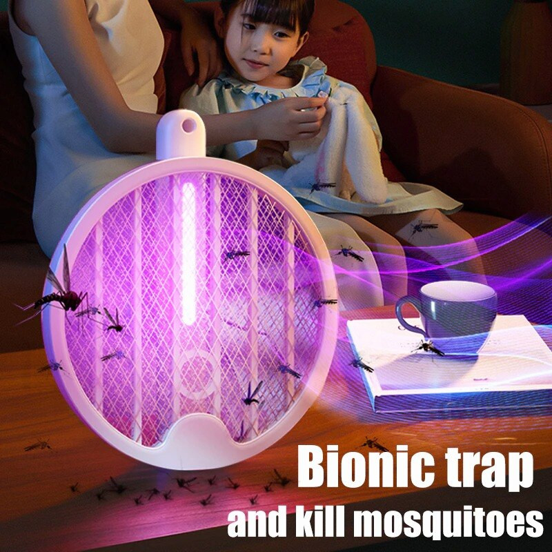 Sklopivi mliječ za komarce USB punjivi ubojica komaraca Kućanski aparat za električni udar Fotokatalizator za uništavanje insekata Unutarnji