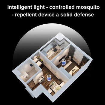 Λάμπα κουνουπιών Zappers 2 σε 1 Home Electric LED Mosquito Killer Fly Bugss InsectssTrap Lamp Zapper Swatter