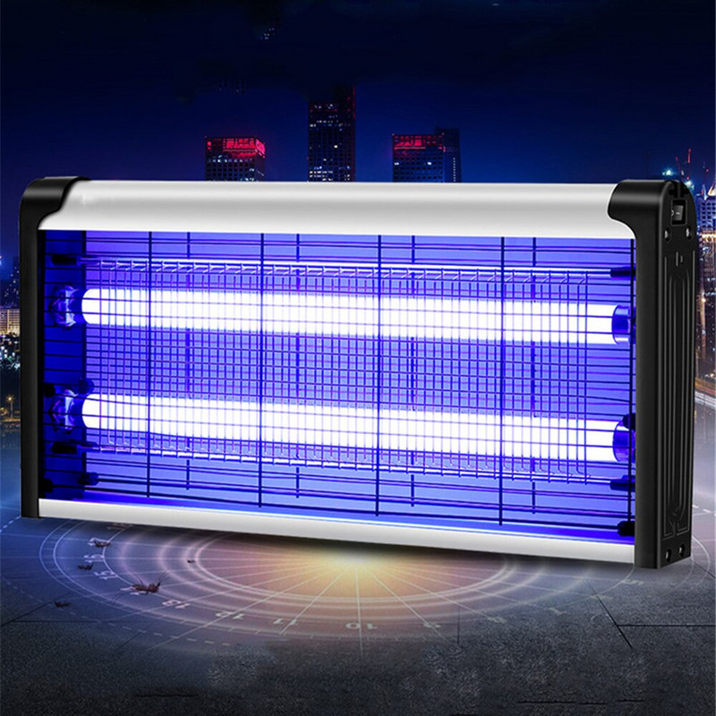 Zamka za komarce od 2500 V Ultraljubičasto unutarnje električno ubojica insekata Dvostruka lampa Mreža ubojica muha Električni udar ubija komarce i insekte