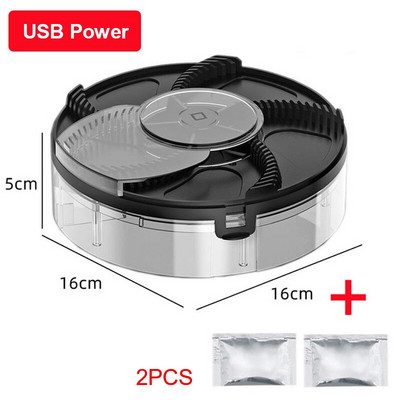 Capcană de muște electrică automată, cu încărcare prin USB, capcană pentru insecte dăunătoare, cu momeală, ucigaș de muște, pentru combaterea dăunătorilor pentru fermă de grădină.