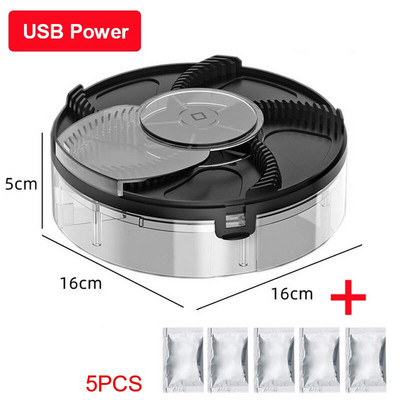 Capcană de muște electrică automată, cu încărcare prin USB, capcană pentru insecte dăunătoare, cu momeală, ucigaș de muște, pentru combaterea dăunătorilor pentru fermă de grădină.