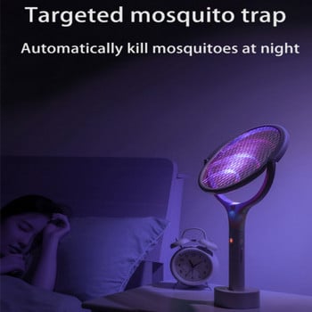 5 σε 1 3500V λάμπα κουνουπιών κουνουπιών Πολυλειτουργική ρυθμιζόμενη γωνία ηλεκτρικό ζάπερ κουνουπιών Επαναφορτιζόμενη έξυπνη κουνουπιέρα