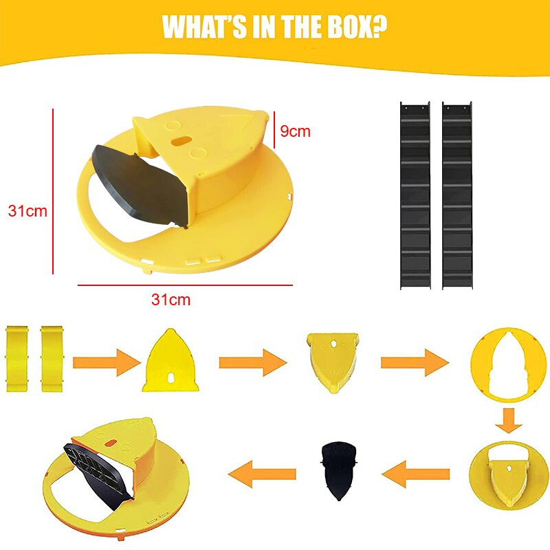 Capcană pentru șoareci Reutilizabilă Smart Flip Capcană detașabilă din plastic Capcană pentru găleți Capcane pentru șobolani Capcană multiplă Resetare automată Capcană cu glisare cu răsturnare Capcană letală umană