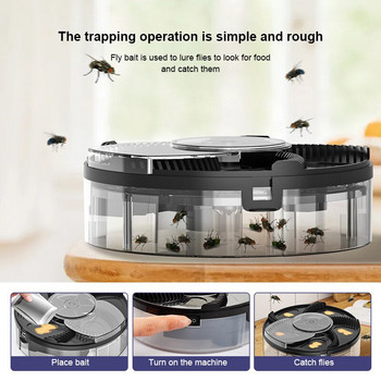 USB Flytrap Επαναφορτιζόμενο αυτόματο Pest Catcher Fly Killer Electric Fly Trap Συσκευή σύλληψης εντόμων για Παγίδες κουζίνας σπιτιού