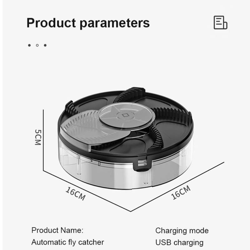 USB įkraunamas automatinis kenkėjų gaudytojas, musių žudikas, elektrinis musių gaudyklės įrenginys, skirtas vabzdžių kenkėjų gaudymui namų virtuvės gaudyklėms
