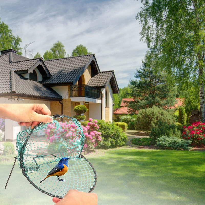 Linnulõksu jahivõrk Linnulõksu püüdja Linnujahipüügi võrk Lihtne paigaldada väikeloomade püüdja aiatarbed