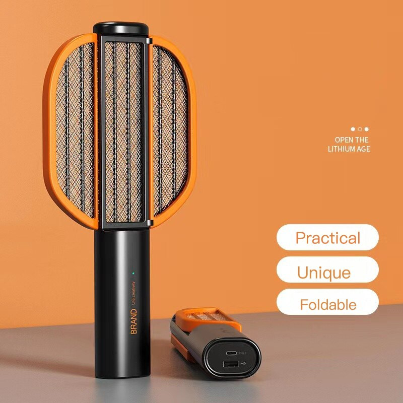 Ucigaș electric pentru ucigaș de țânțari cu lumină UV Lampă LED reîncărcabilă prin USB Rachetă anti țânțari de vară Capcană de zbură Aparat de insecte