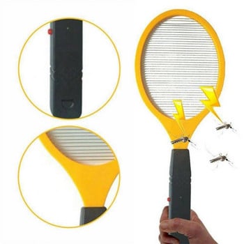 Лятна мухобойка Bug Zappers Електрически репелент против комари Захранване на батерията Електрическа ракета за мухобойка Bug Zapper