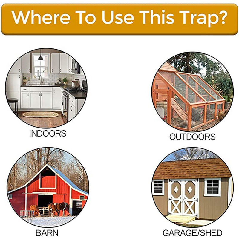 Pametna zamka za štakore za višekratnu upotrebu, plastični preklopni N klizni poklopac za kantu, zamka za miša za štakore, humana ili smrtonosna zamka, stil vrata, višestruka hvataljka1