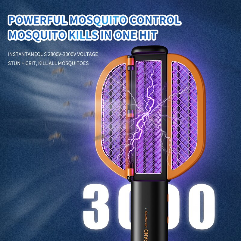 Ucigaș de țânțari electric pliabil pentru ucigaș de țânțari, anti-mustice, reîncărcabil pentru tabăra din curte interioară și exterioară