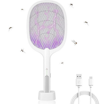 Syezyo 1200mAh USB nabíjateľná elektrická mucholapka 3000 V škodca hmyz kontrola lietajúcich chrobákov pasca na komáre zabijak