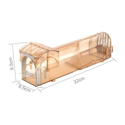 Inteligentná samosvorná pasca na myši, bezpečná, priehľadná a pevná, pasca na myši do domácnosti, opakovane použiteľná plastová humanizovaná vonkajšia a vnútorná