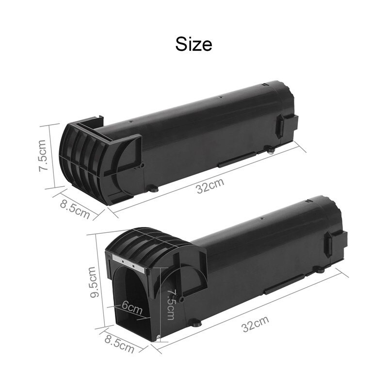 Inteligentná samosvorná pasca na myši, bezpečná, priehľadná a pevná, pasca na myši do domácnosti, opakovane použiteľná plastová humanizovaná vonkajšia a vnútorná