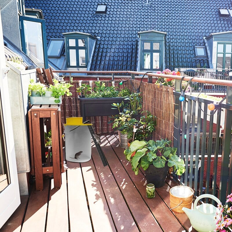 2022 Flip Mouse Trap Capcană pentru șoareci cu resetare automată pentru utilizare cu găleți Kitchen Garden