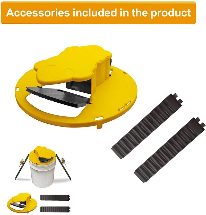 Upgrade Cap de pisică Capcană de șobolan inteligentă reutilizabilă Capcană de șobolan din plastic Flip N Slide Capac găleată Stil ușă Instrumente pentru capcană de șoareci pentru exterior, interior