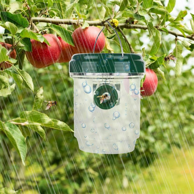 Solárna pasca na osy, závesný zabijak ôs s UV LED svetlom, pasce na včely s dvojitým vstupom, pasce na sršne, opakovane použiteľné záhradné potreby
