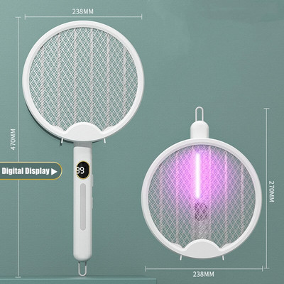 3000V električni muholovac, punjivi ubojica komaraca, muholovka, zamka za lov komaraca, ljetna zamka protiv insekata