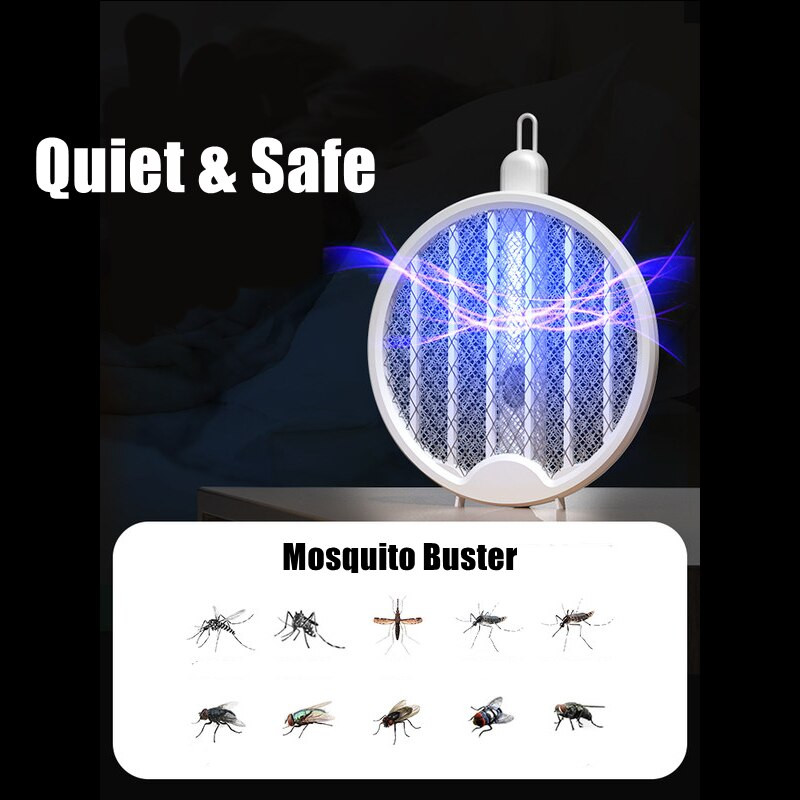 3000V električni muholovac, punjivi ubojica komaraca, muholovka, zamka za lov komaraca, ljetna zamka protiv insekata