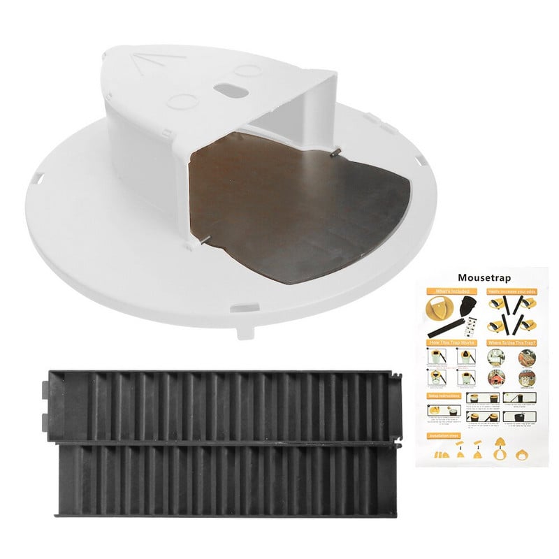 Pasca na myši s automatickým resetom, opakovane použiteľná inteligentná pasca na myši a potkany, výklopná posúvacia vedrová pasca, nástroj na zabíjanie, humánna vonkajšia a vnútorná pasca na potkany