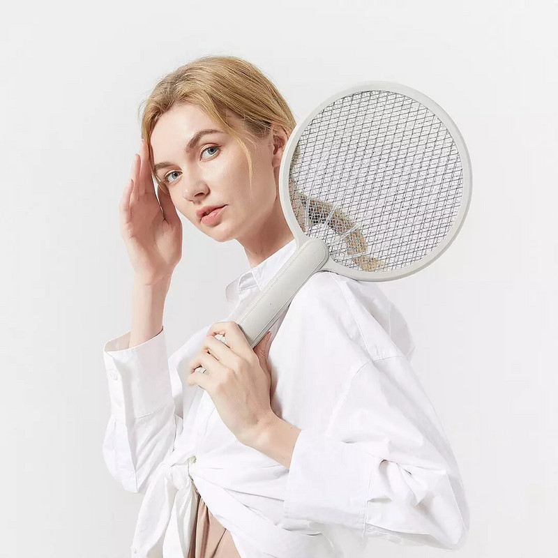 YouPin Elektrická raketa proti komárom USB Killer Nabíjateľná plácačka 3500V Šok zabíja muchy hmyz mucholapka antirepelentné nástroje