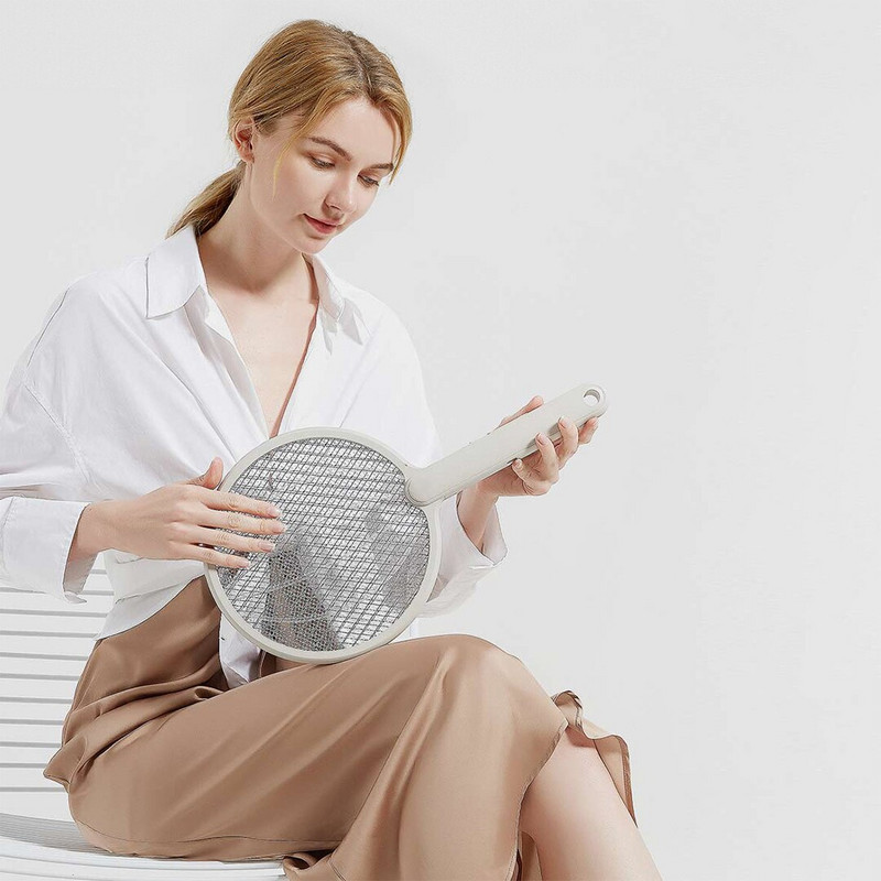 YouPin Elektrická raketa proti komárom USB Killer Nabíjateľná plácačka 3500V Šok zabíja muchy hmyz mucholapka antirepelentné nástroje