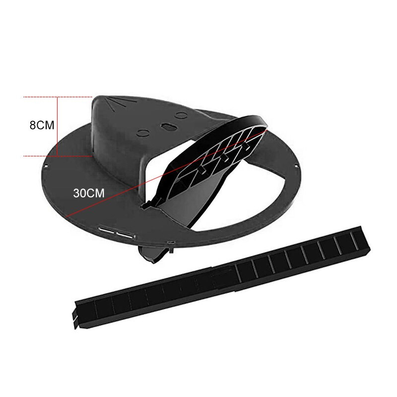 Višekratna preklopna zamka za miševe Smart Auto Reset Plastična zamka za miševe za unutarnju/vanjsku kliznu kantu Poklopac Smrtonosna zamka Alat za hvatanje miševa