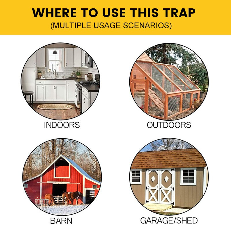 Višekratna preklopna zamka za miševe Smart Auto Reset Plastična zamka za miševe za unutarnju/vanjsku kliznu kantu Poklopac Smrtonosna zamka Alat za hvatanje miševa