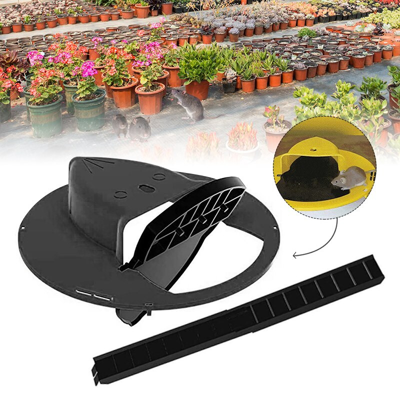 Višekratna preklopna zamka za miševe Smart Auto Reset Plastična zamka za miševe za unutarnju/vanjsku kliznu kantu Poklopac Smrtonosna zamka Alat za hvatanje miševa