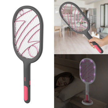 Electric Susquito Swatter 2 Modes 1200mAh USB Επαναφορτιζόμενη Home Fly Bug Zapper Ένθετα ρακέτας Killer