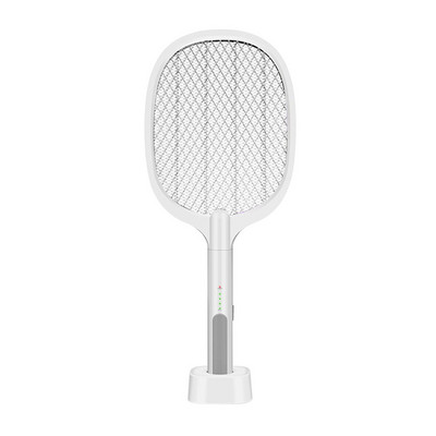 Elektrinis „Mosquito Swatter“ 2 režimai 1200 mAh USB įkraunamas namuose „Fly Bug Zapper Racket“ įdėklai