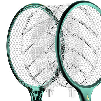 2In1 Electric Flies Swatter Killer Καλοκαιρινή παγίδα ρακέτας κουνουπιών με υπεριώδη ακτινοβολία USB Επαναφορτιζόμενη λάμπα LED κατά των εντόμων