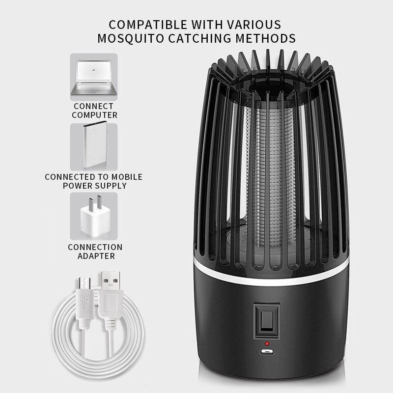Lampa proti komárom, elektrický repelent proti komárom bez žiarenia, USB, zabíja muchy, pasca na hmyz, odpudzovač hmyzu, bug Zapper pre kempingové použitie