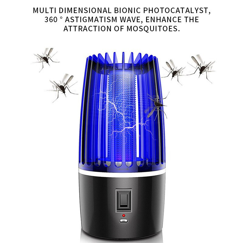 Lampa proti komárom, elektrický repelent proti komárom bez žiarenia, USB, zabíja muchy, pasca na hmyz, odpudzovač hmyzu, bug Zapper pre kempingové použitie