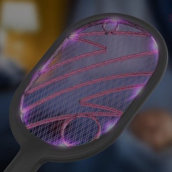 3000V Electric Flies Swatter Killer με UV φως USB Επαναφορτιζόμενη θερινή κουνουπιέρα Swatter Kill Fly Bug Zapper Killer Trap