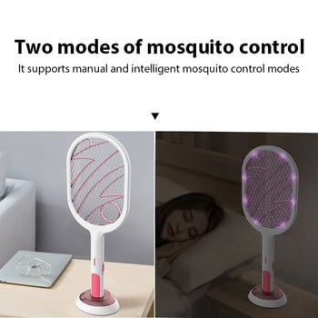 3000V Electric Flies Swatter Killer με UV φως USB Επαναφορτιζόμενη θερινή κουνουπιέρα Swatter Kill Fly Bug Zapper Killer Trap