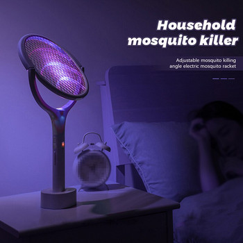 5 В 1 Електрическа бъркалка за комари Лампа за унищожаване на комари 3500V USB акумулаторна регулируема електрическа пулверизатор за насекоми