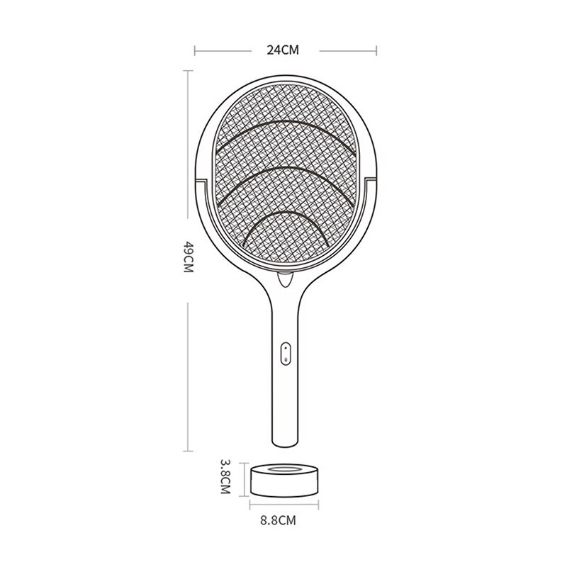 5 v 1 elektrická plácačka na komáre, lampa na zabíjanie komárov 3500V USB nabíjateľná, nastaviteľný uhol, elektrický zabijak hmyzu