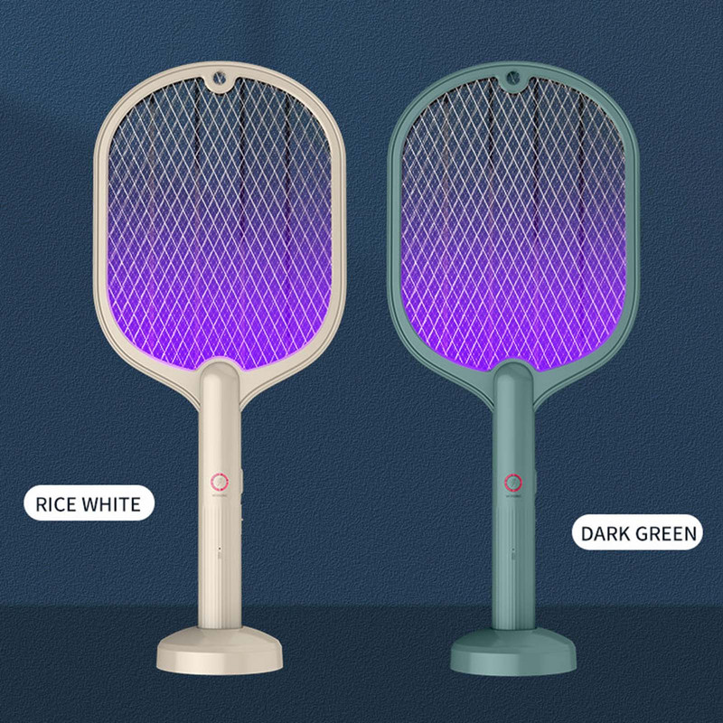 2u1 lampa za ubijanje komaraca Električni šok Mosquito Swatter USB Rechargable Bug Lock Zamka za komarce Inteligentno kućanstvo
