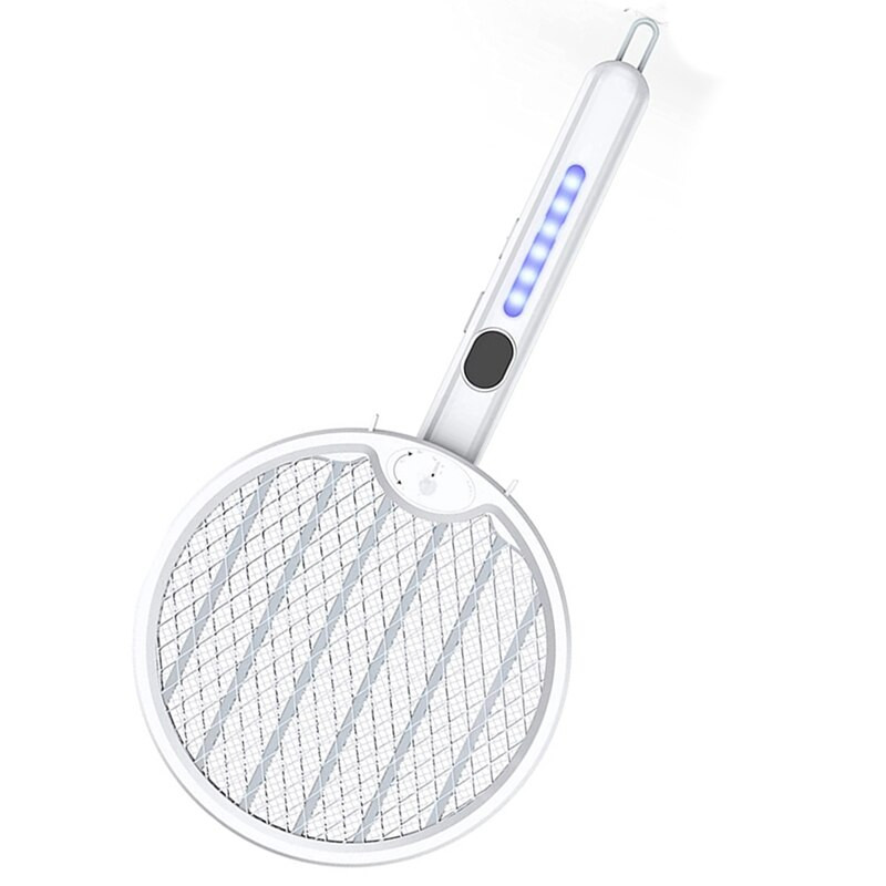 Elektrická pálka na komáre, lampa na zabíjanie komárov 3500V USB nabíjateľná uhlovo nastaviteľná elektrická pálka na hmyz