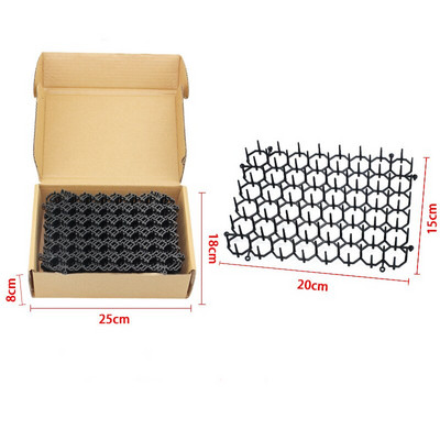 12 vnt. 15*20 cm namų apyvokos tinklelis nuo kačių spygliuočių mažų kačių atbaidymo įklotas namams ir sodui.