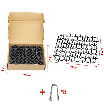 12 vnt. 15*20 cm namų apyvokos tinklelis nuo kačių spygliuočių mažų kačių atbaidymo įklotas namams ir sodui.