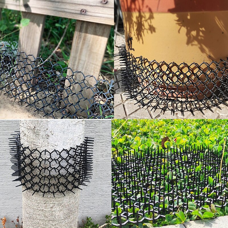 12 vnt. 15*20 cm namų apyvokos tinklelis nuo kačių spygliuočių mažų kačių atbaidymo įklotas namams ir sodui.