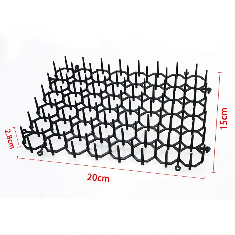 12 vnt. 15*20 cm namų apyvokos tinklelis nuo kačių spygliuočių mažų kačių atbaidymo įklotas namams ir sodui.