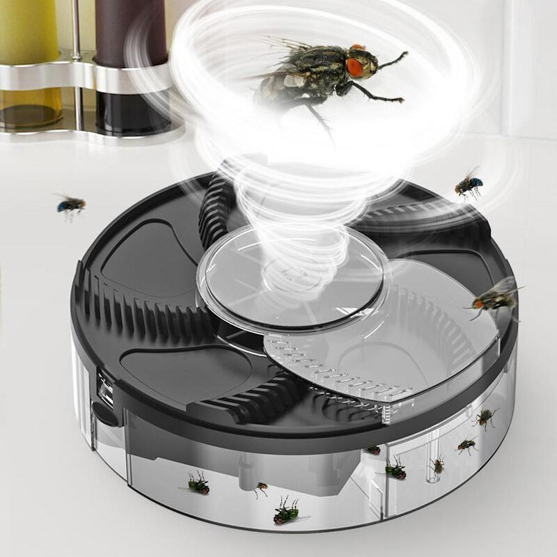 Uzlabots USB mušu ķērējs ar ēsmu elektrisko mušu slazdu USB kukaiņu kaitēkļu ķeršanas drošības kukaiņu kaitēkļu slazds virtuves mājas dārzam