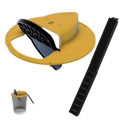 Пластмасов интелигентен капан за мишка за многократна употреба Flip N Slide Bucket Lid Mouse Rat Mouse Trap Humane or Lethal Trap Door Style Multi Catch