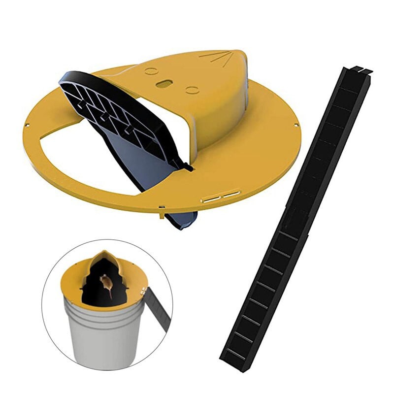 Pasce na myši Inteligentné výklopné a posuvné vedro s vekom, pasca na potkany, humánne alebo smrteľné pasce, opakovane použiteľné plastové automatické pasce na myši, viacúčelové dvierka