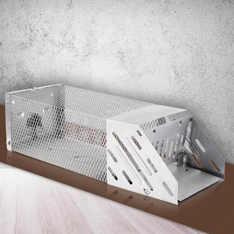 Pasce na myši, robustná konštrukcia, nehrdzavejúca nehrdzavejúca oceľ, multifunkčná klietka na hlodavce, pasca na myši do domácnosti