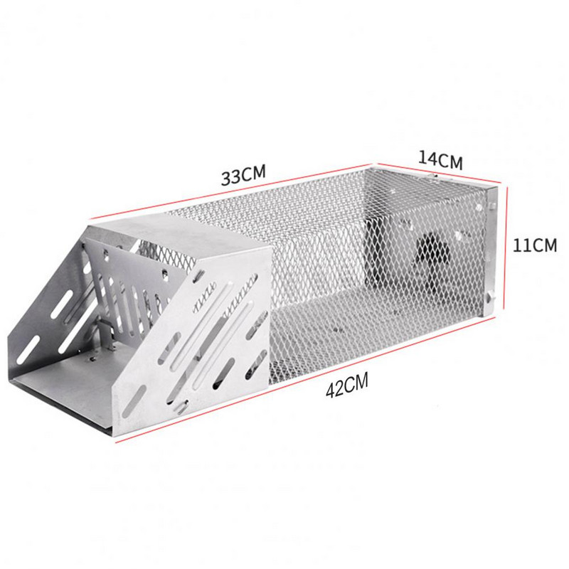 Pasce na myši, robustná konštrukcia, nehrdzavejúca nehrdzavejúca oceľ, multifunkčná klietka na hlodavce, pasca na myši do domácnosti