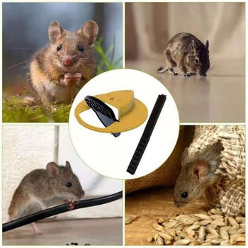 1-2бр капан за мишка на закрито и на открито капан за мишка пластмасова кофа капан за мишка капан за мишка автоматично нулиране мулти-уловителна мишка